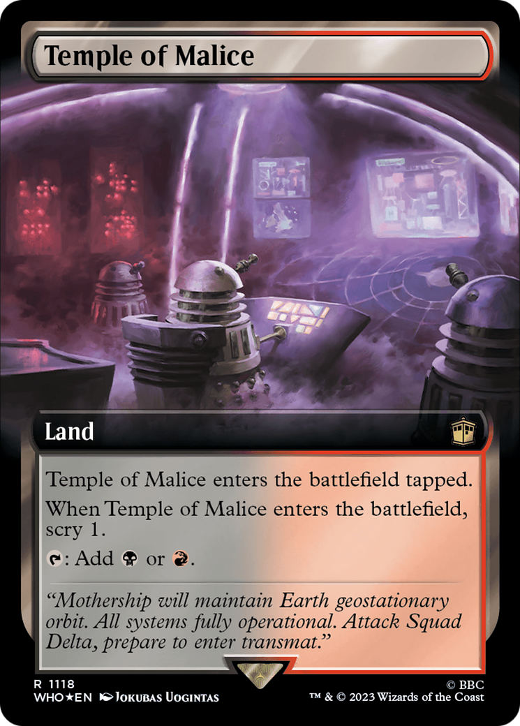Temple of Malice (WHO-1118) (Extended Art) (Surge) (Foil)