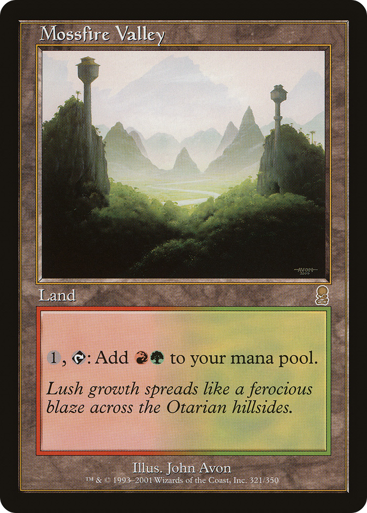 Mossfire Valley (ODY-321) (Foil)