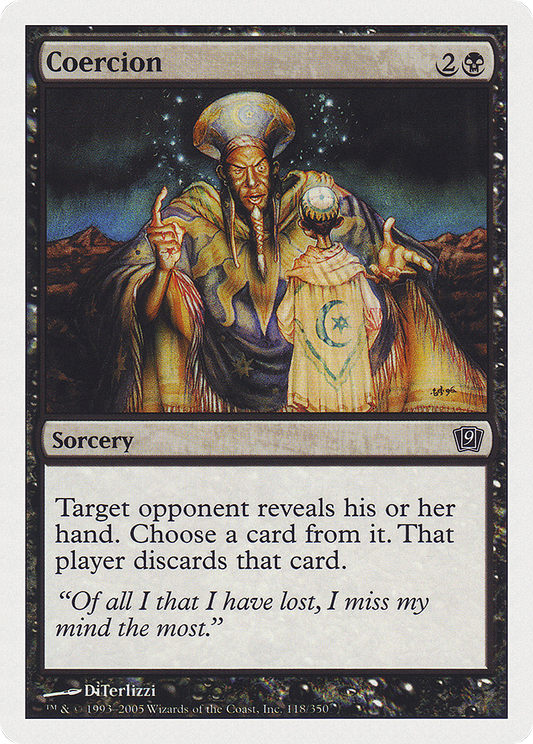 Coercion (9ED-118★) (Foil)