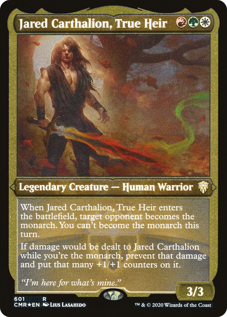 Jared Carthalion, True Heir (CMR-601) (Etched Foil)