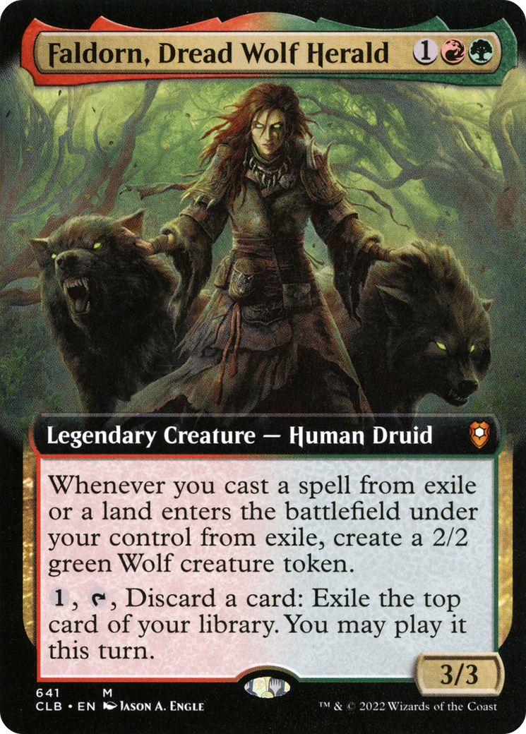 Faldorn, Dread Wolf Herald (CLB-641) (Extended Art) (Foil)