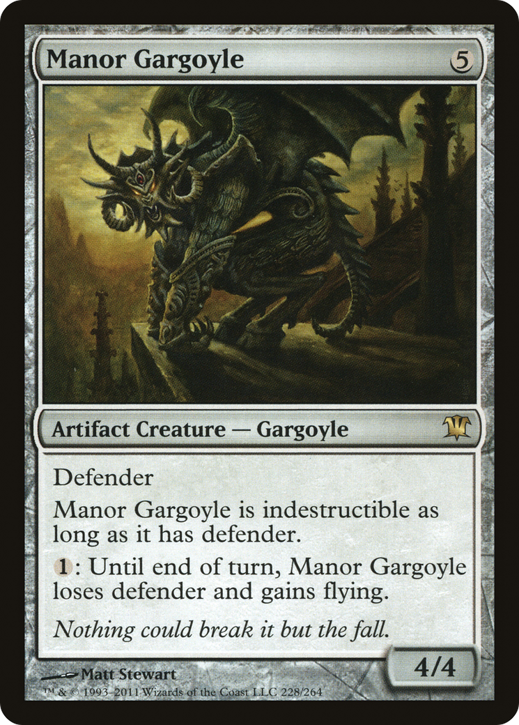 Manor Gargoyle (ISD-228) (Foil)
