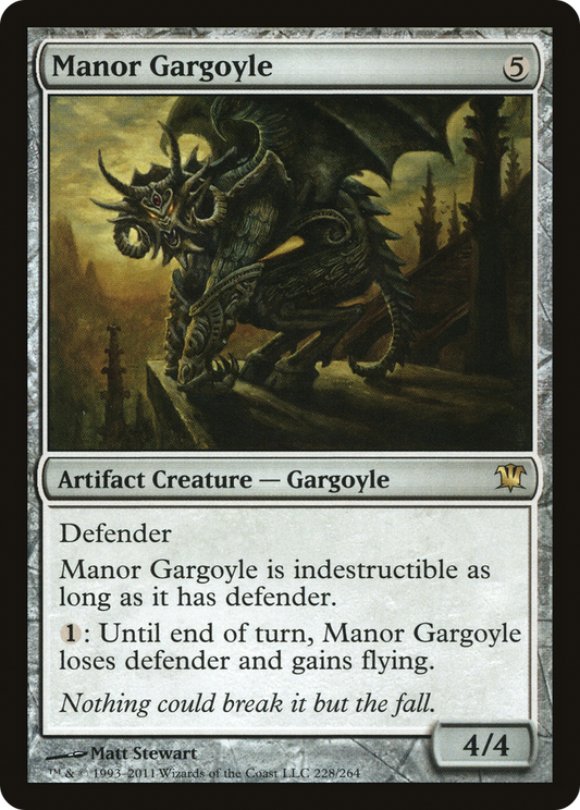 Manor Gargoyle (ISD-228) (Foil)