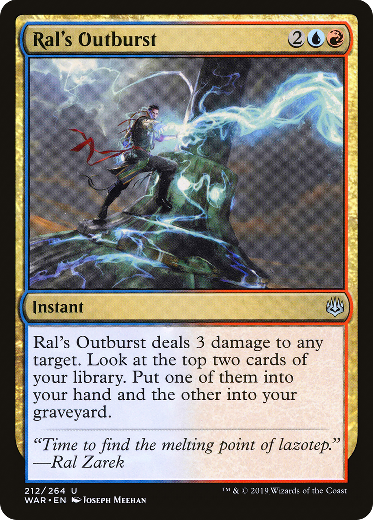 Ral's Outburst (WAR-212) (Foil)