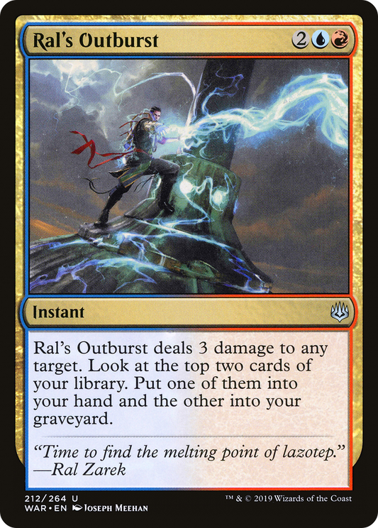 Ral's Outburst (WAR-212) (Foil)