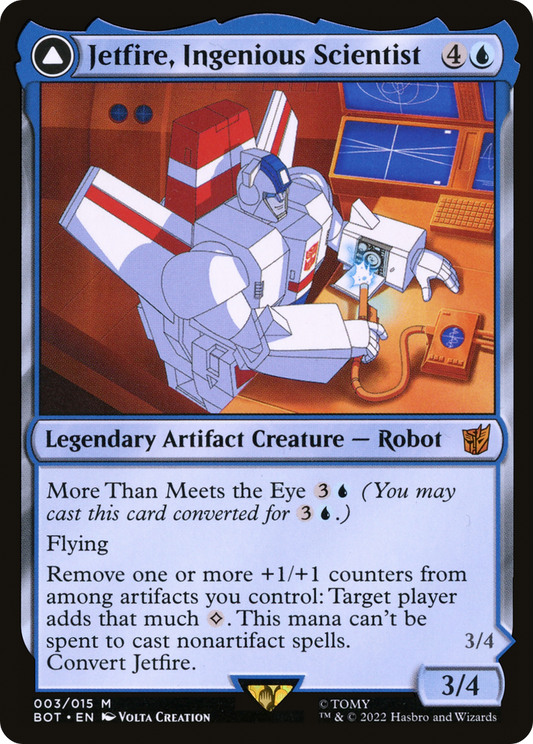 Jetfire, Ingenious Scientist // Jetfire, Air Guardian (BOT-003) (Foil)
