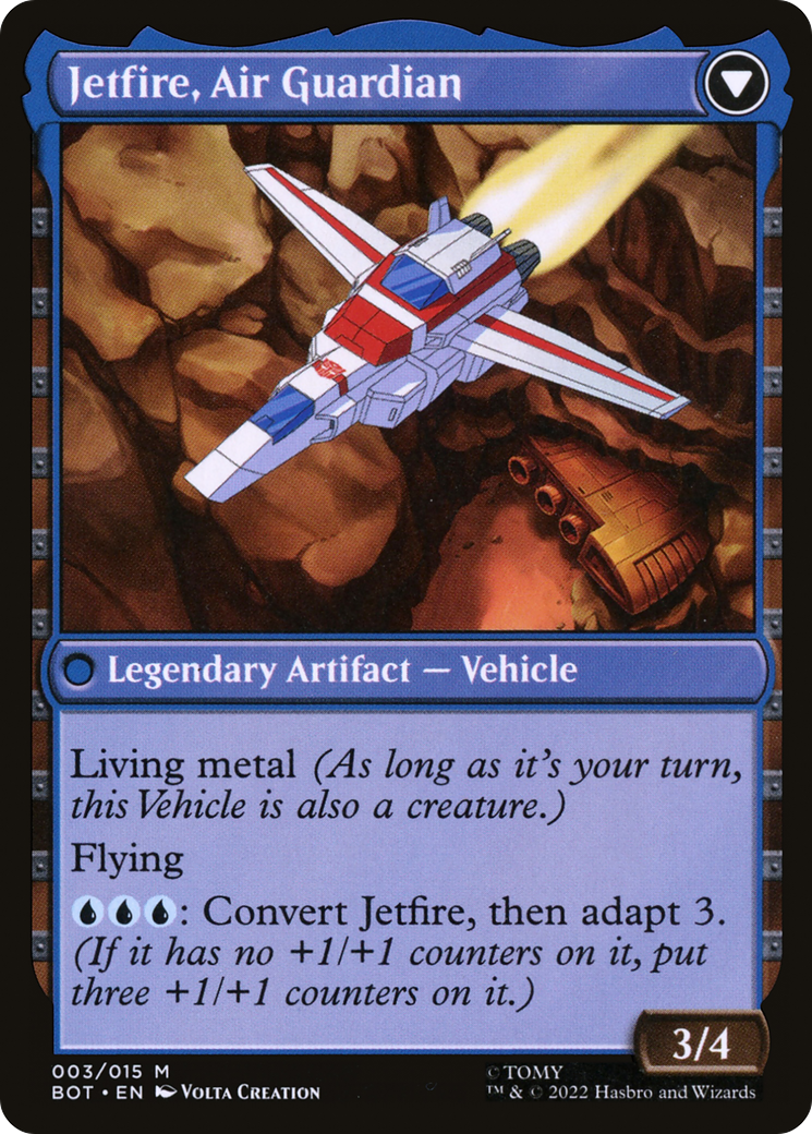 Jetfire, Ingenious Scientist // Jetfire, Air Guardian (BOT-003) (Foil)