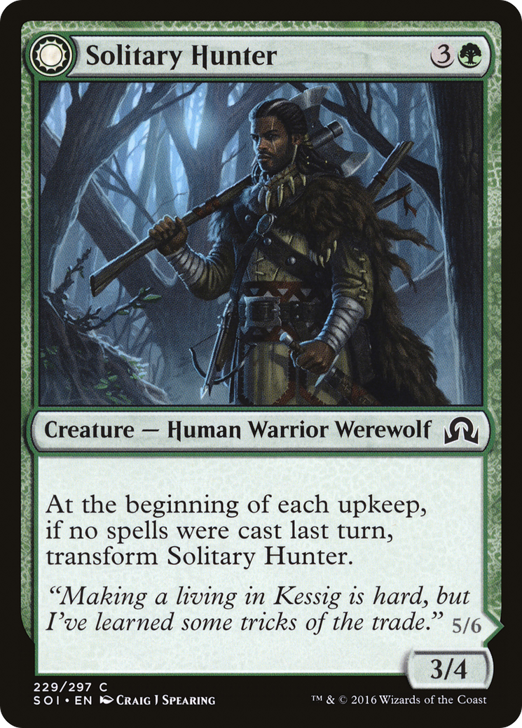 Solitary Hunter // One of the Pack (SOI-229) (Foil)