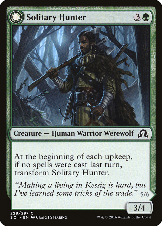 Solitary Hunter // One of the Pack (SOI-229) (Foil)
