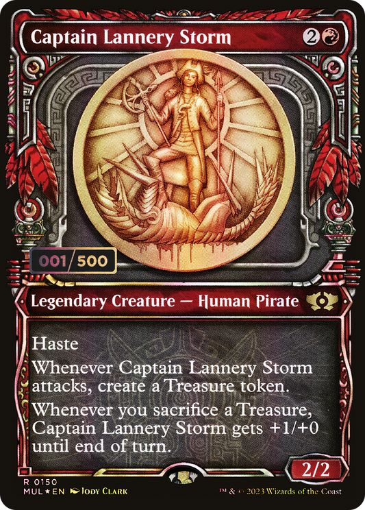Captain Lannery Storm (MUL-150Z) (Showcase) (Foil) (Serialized)