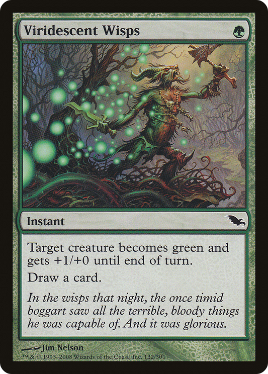 Viridescent Wisps (SHM-132) (Foil)