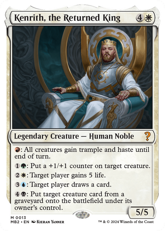 Kenrith, the Returned King (MB2-013)
