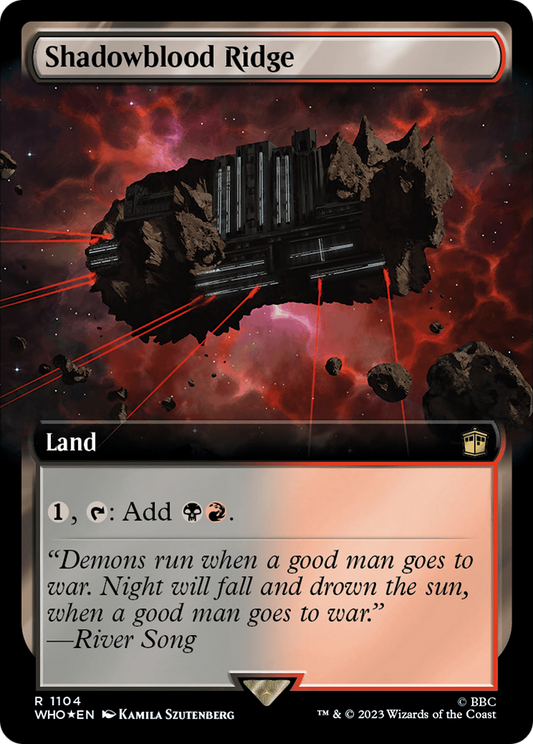 Shadowblood Ridge (WHO-1104) (Extended Art) (Surge) (Foil)