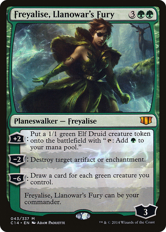 Freyalise, Llanowar's Fury (C14-043)