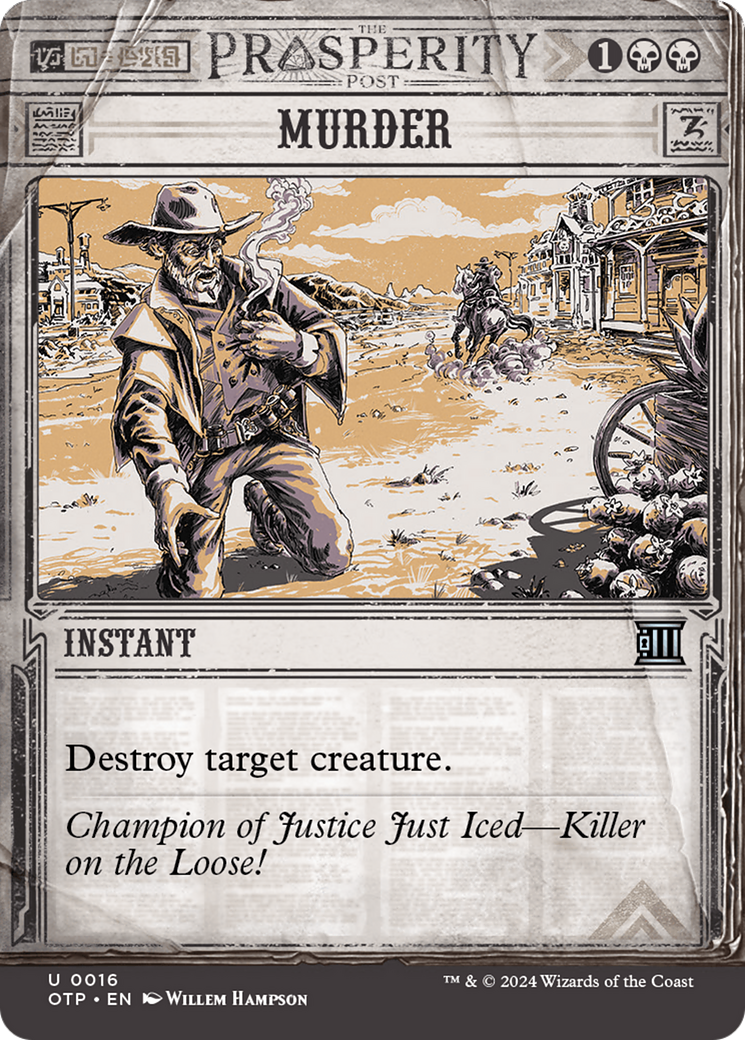 Murder (OTP-016) (Showcase) (Borderless) (Foil)