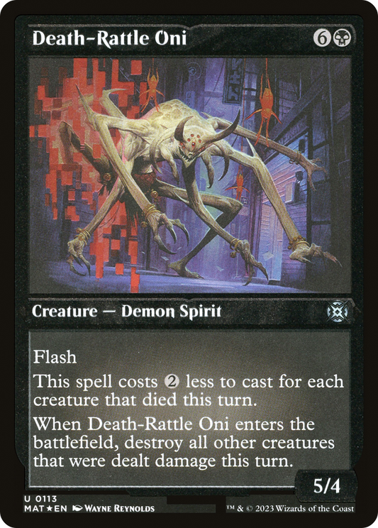 Death-Rattle Oni (MAT-113) (Etched Foil)