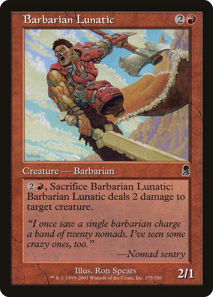 Barbarian Lunatic (ODY-175) (Foil)