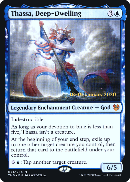 Thassa, Deep-Dwelling (PRE-71S) (Foil)