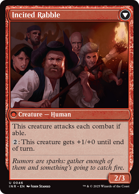 Town Gossipmonger // Incited Rabble (INR-046) (Foil)