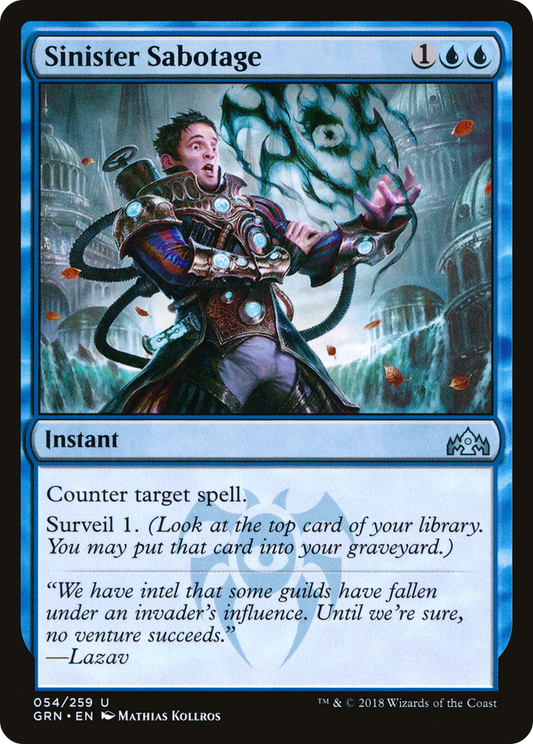 Sinister Sabotage (GRN-054) (Foil)