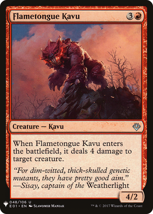 Flametongue Kavu (LIST-E01-48)