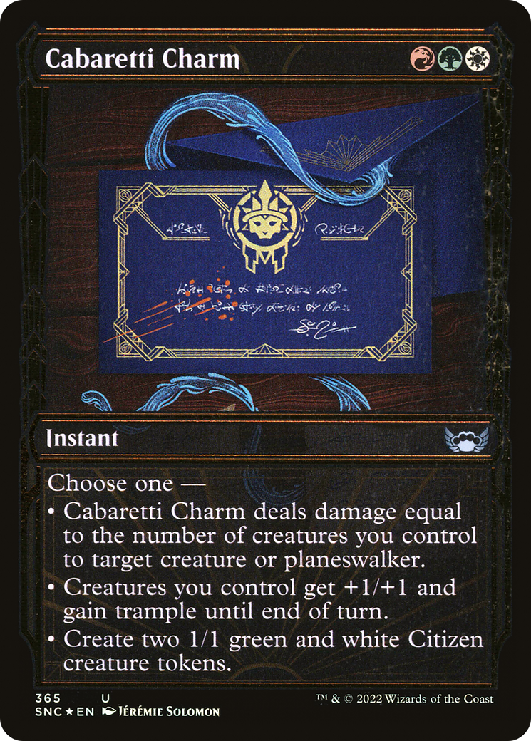 Cabaretti Charm (SNC-365) (Showcase) (Gilded Foil)
