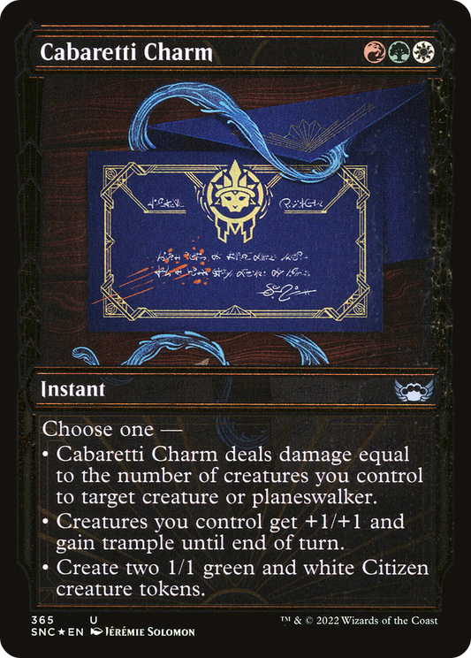 Cabaretti Charm (SNC-365) (Showcase) (Gilded Foil)