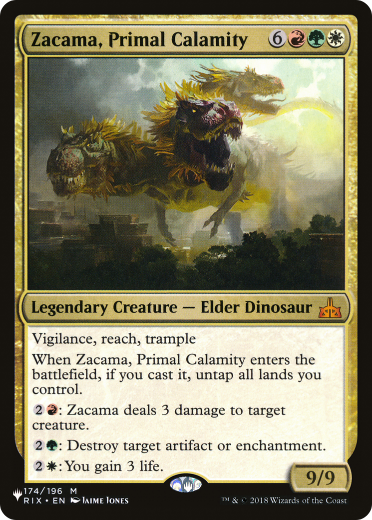Zacama, Primal Calamity (LIST-RIX-174)