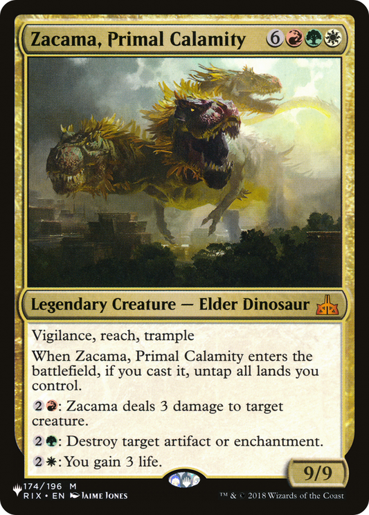 Zacama, Primal Calamity (LIST-RIX-174)