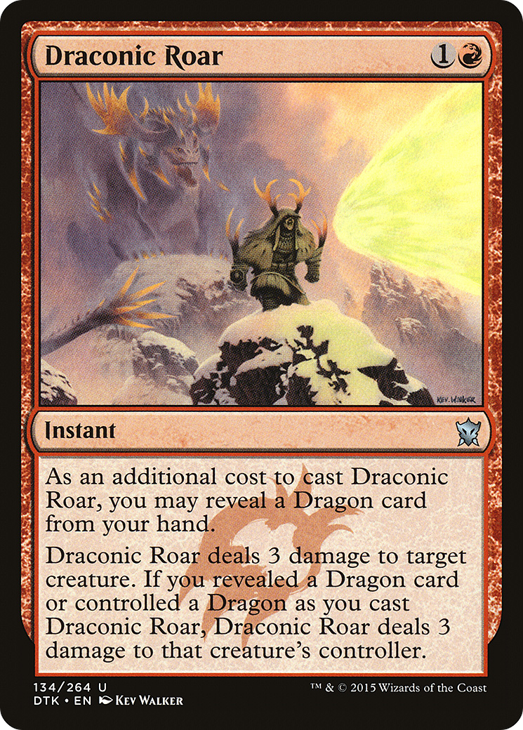 Draconic Roar (DTK-134) (Foil)