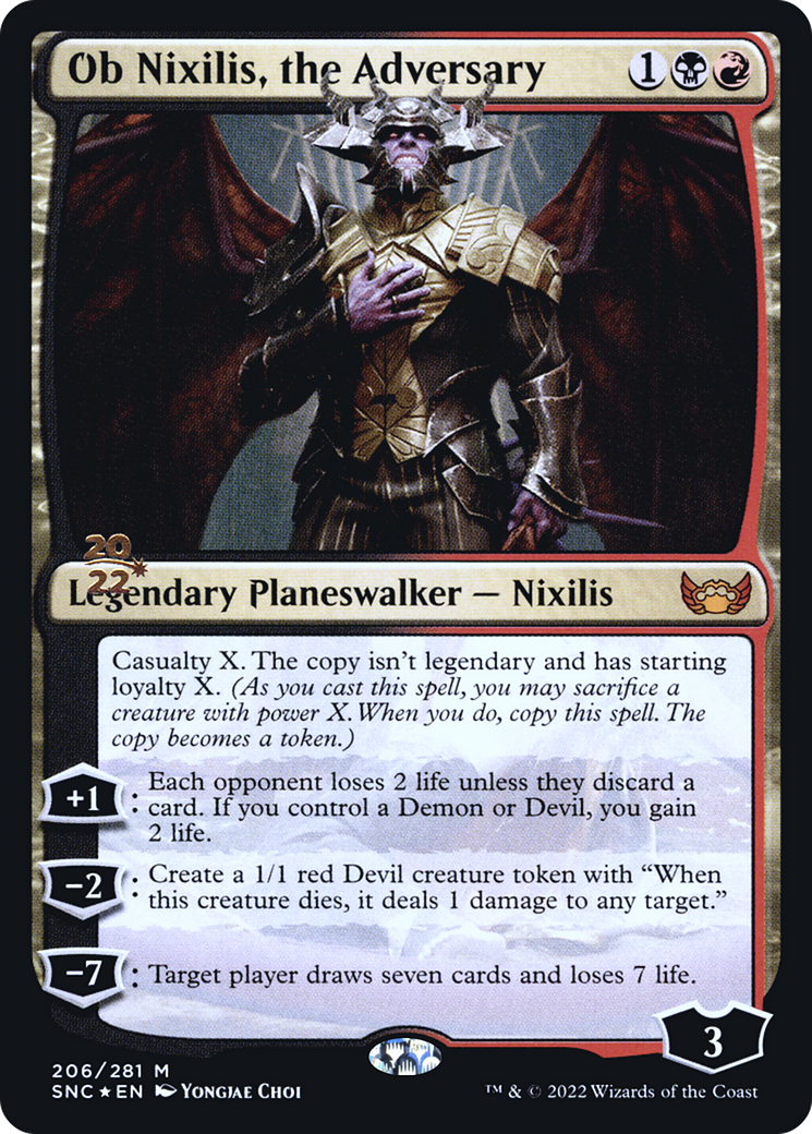 Ob Nixilis, the Adversary (PRE-206S) (Foil)