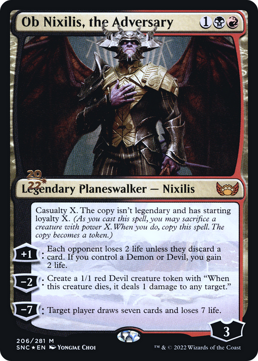 Ob Nixilis, the Adversary (PRE-206S) (Foil)