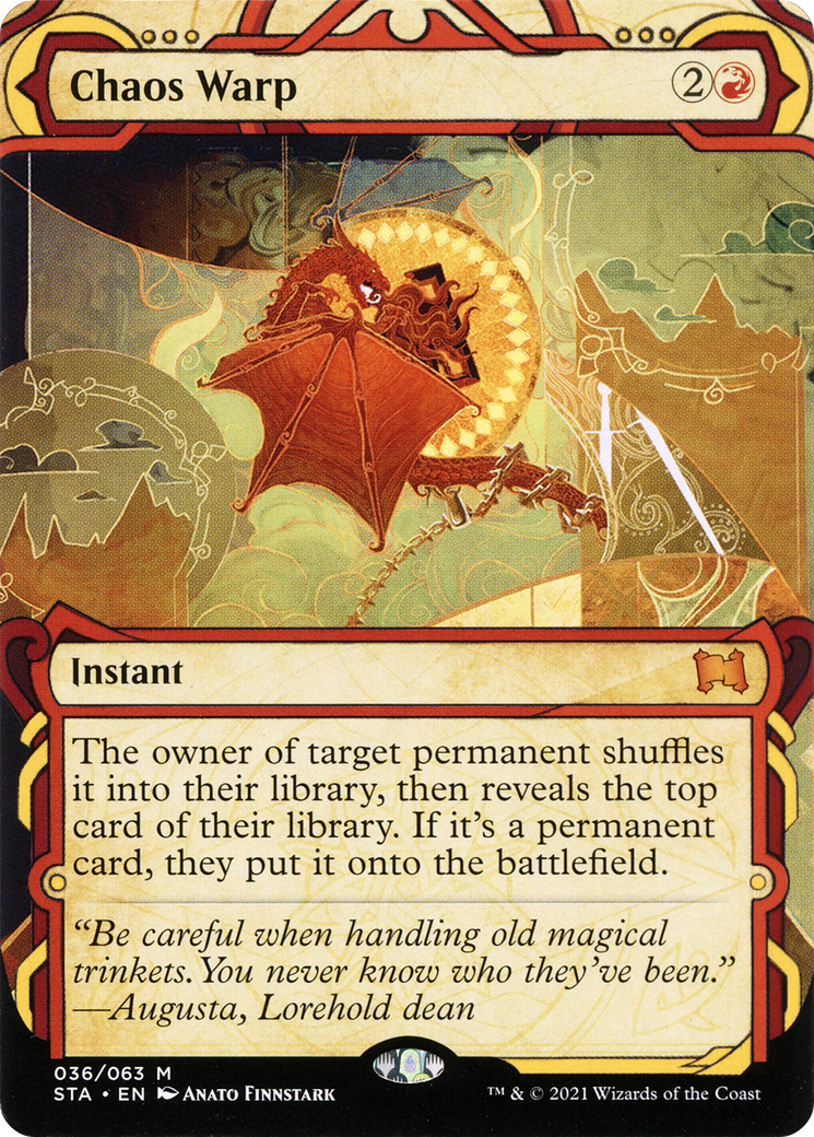 Chaos Warp (STA-036) (Showcase) (Borderless) (Foil)