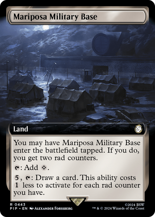 Mariposa Military Base (PIP-443) (Extended Art) (Foil)