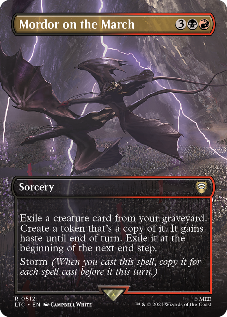 Mordor on the March (LTC-512) (Borderless) (Foil)