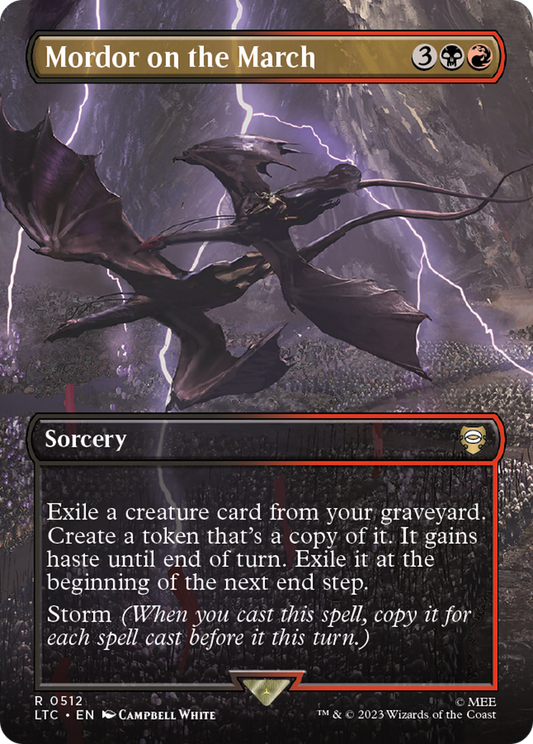 Mordor on the March (LTC-512) (Borderless) (Foil)