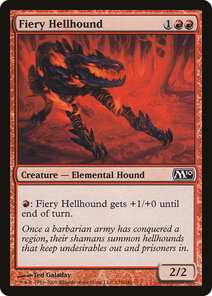 Fiery Hellhound (M10-135) (Foil)