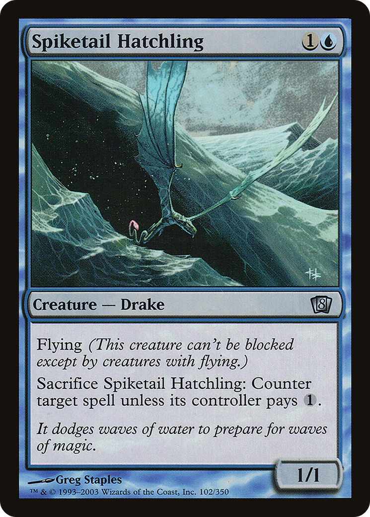 Spiketail Hatchling (8ED-102★) (Foil)