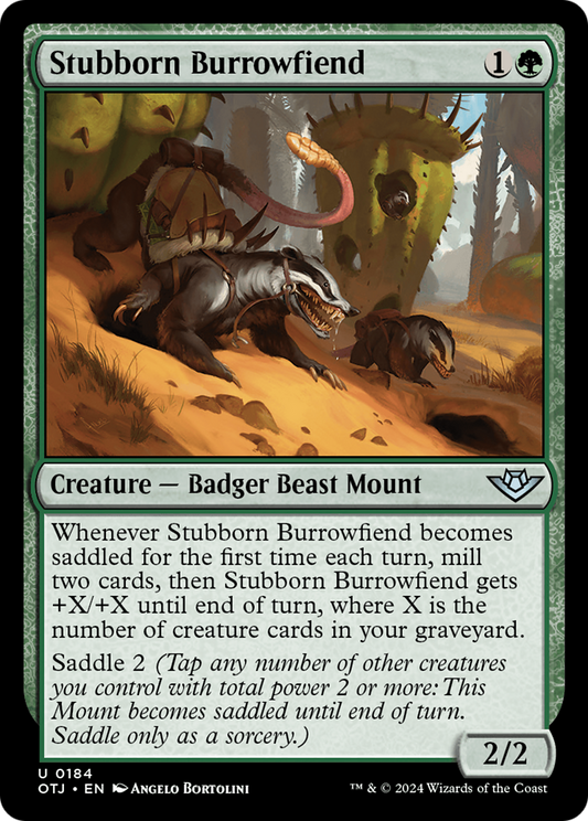Stubborn Burrowfiend (OTJ-184) (Foil)
