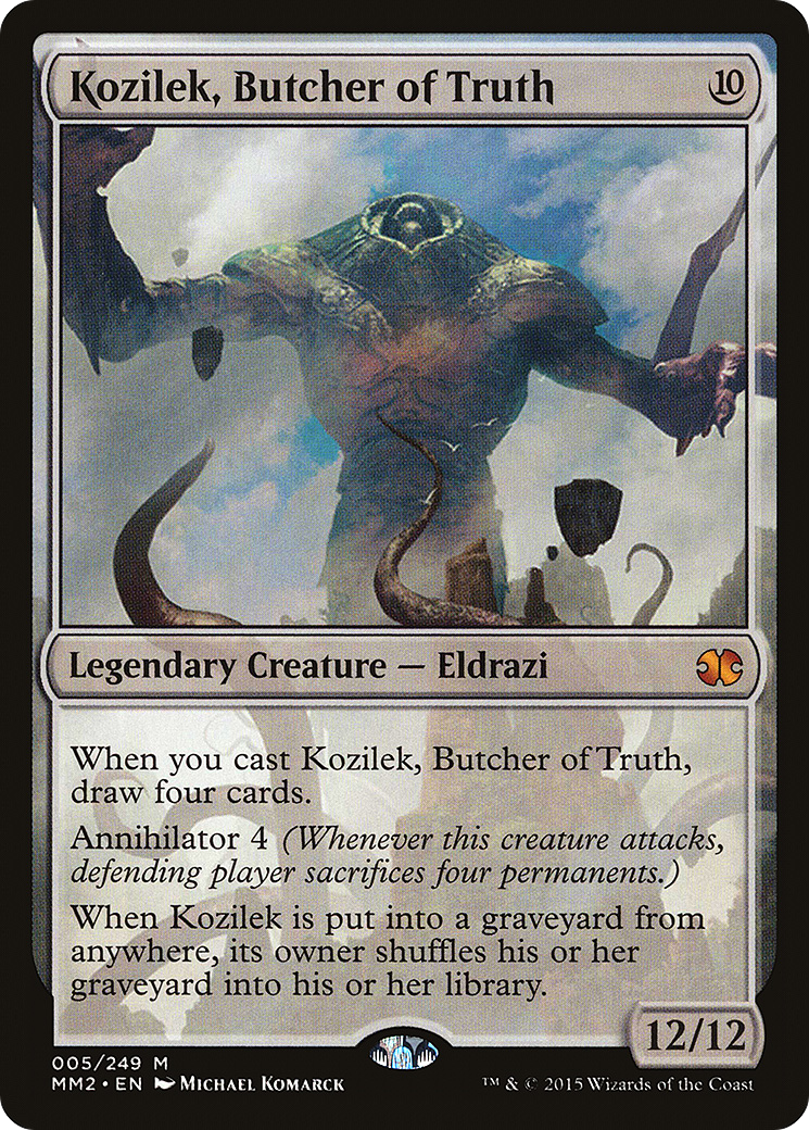 Kozilek, Butcher of Truth (MM2-005) (Foil)