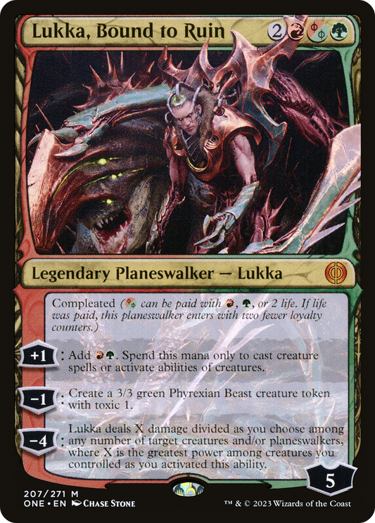 Lukka, Bound to Ruin (ONE-207) (Foil)