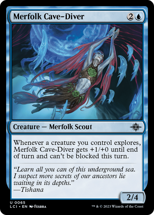 Merfolk Cave-Diver (LCI-065) (Foil)