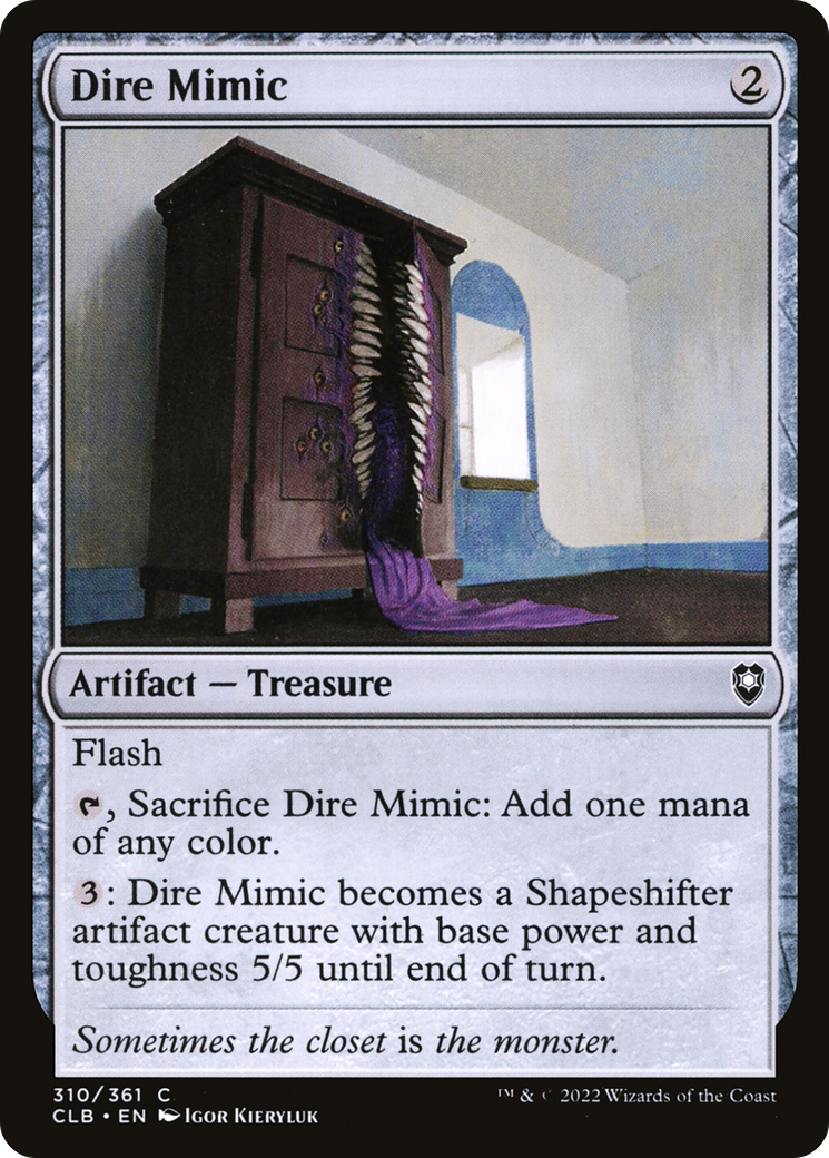 Dire Mimic (CLB-310) (Foil)