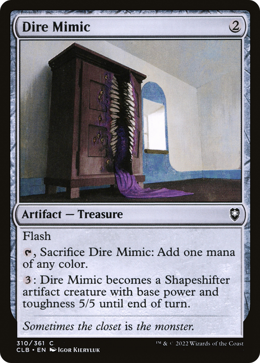 Dire Mimic (CLB-310) (Foil)