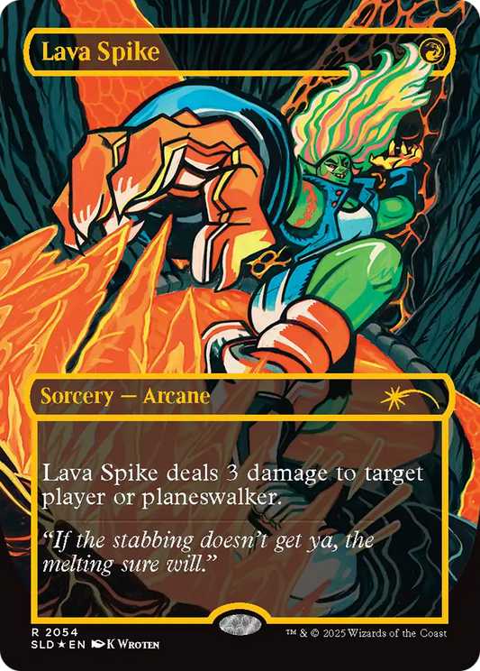 Lava Spike (SLD-2054) (Borderless) (Raised Foil)