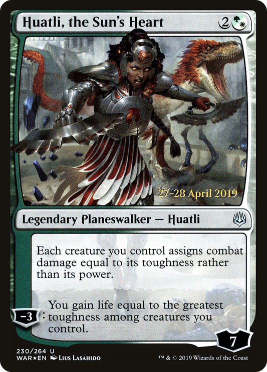 Huatli, the Sun's Heart (PRE-230S) (Foil)