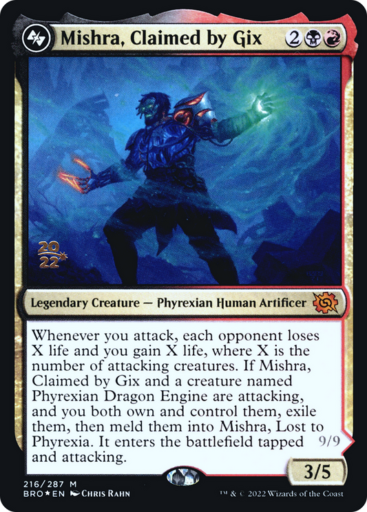 Mishra, Claimed by Gix (PRE-216S) (Foil)