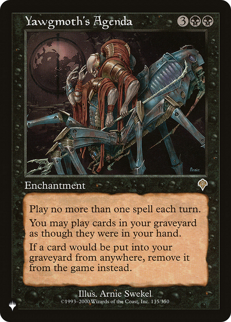 Yawgmoth's Agenda (LIST-INV-135)