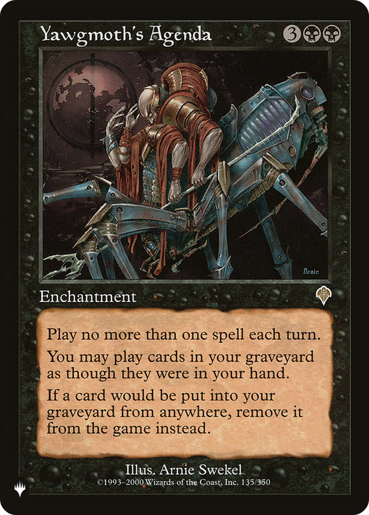 Yawgmoth's Agenda (LIST-INV-135)