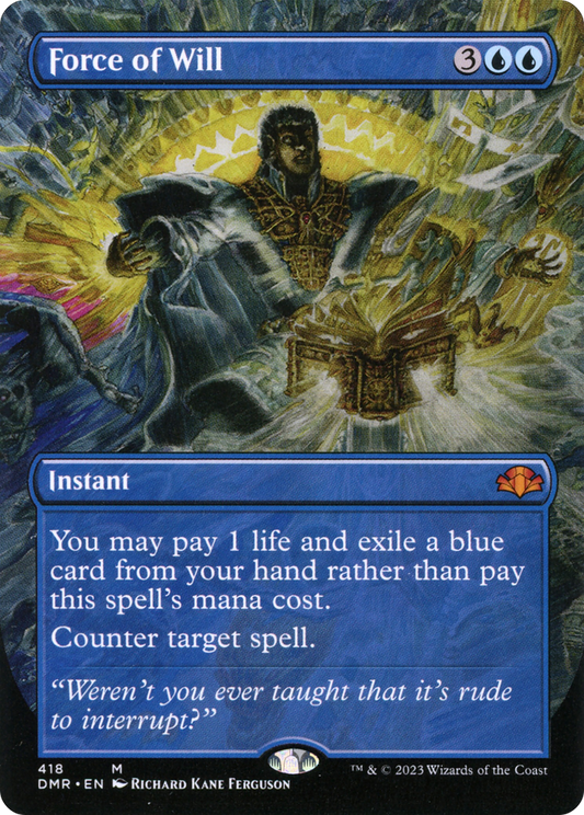 Force of Will (DMR-418) (Borderless) (Foil)